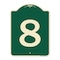 Signmission Sign with Number 8 Heavy-Gauge Aluminum Architectural Sign, 24" x 18", G-1824-22900 A-DES-G-1824-22900 - alternate 1